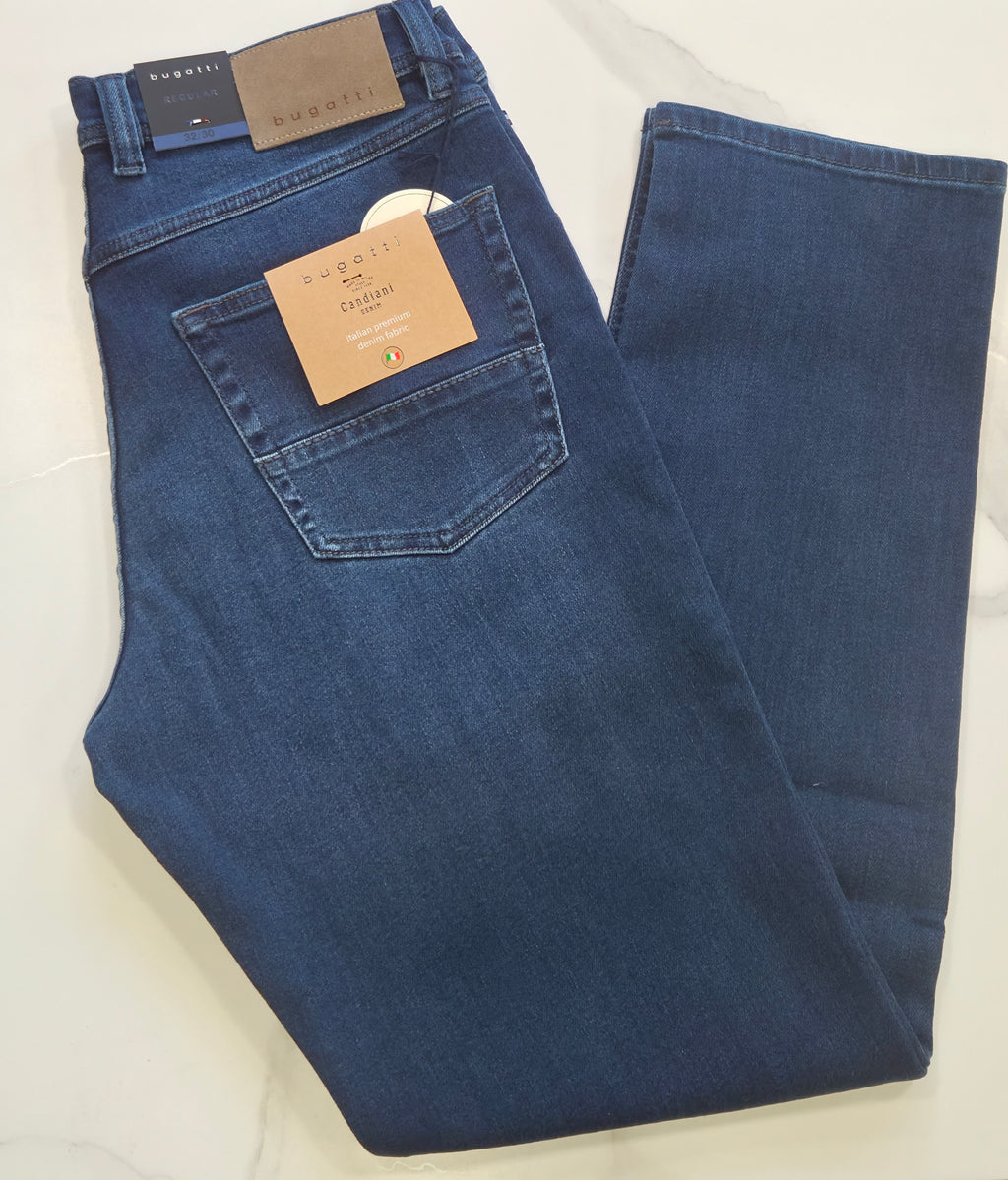 BUGATTI CANDIANI PREMIUM ITALIAN  JEANS (26650/363) - DENIM BLUE