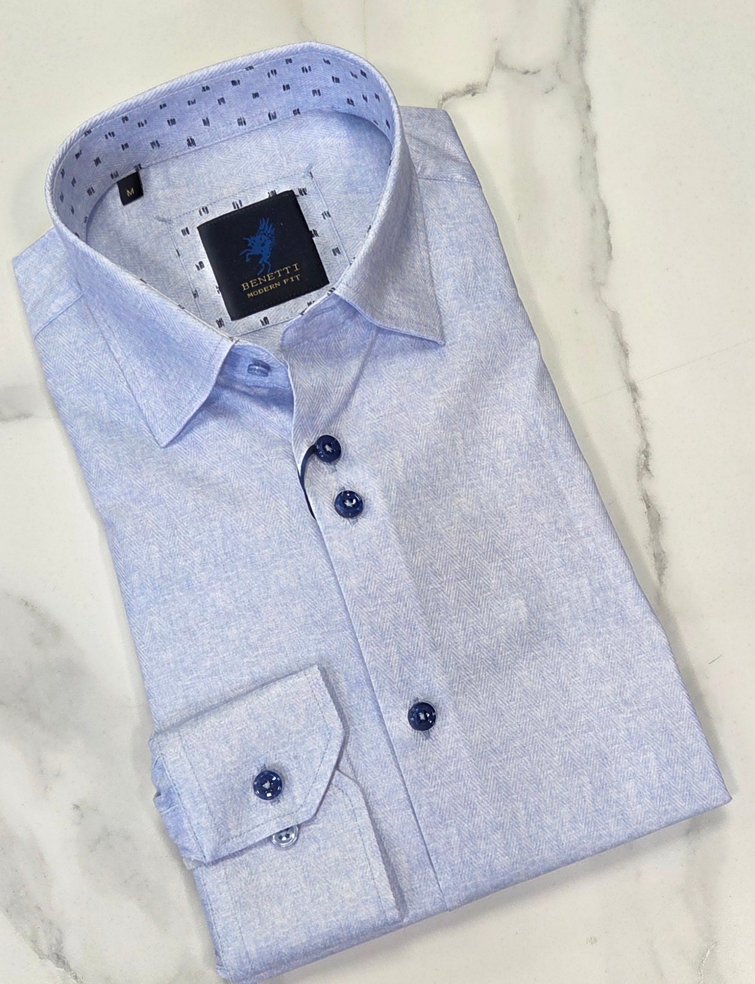BENETTI FELIX L/S SHIRT - SKY BLUE