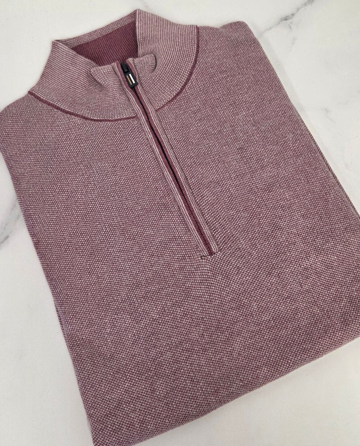 BAILEYS 1/4  ZIP KNIT (628409/465) - PINK