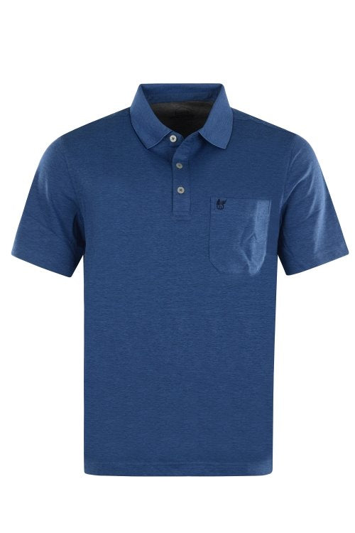 HAJO POLO SHIRT PLUS SIZED 2XL- 5XL  - DENIM BLUE