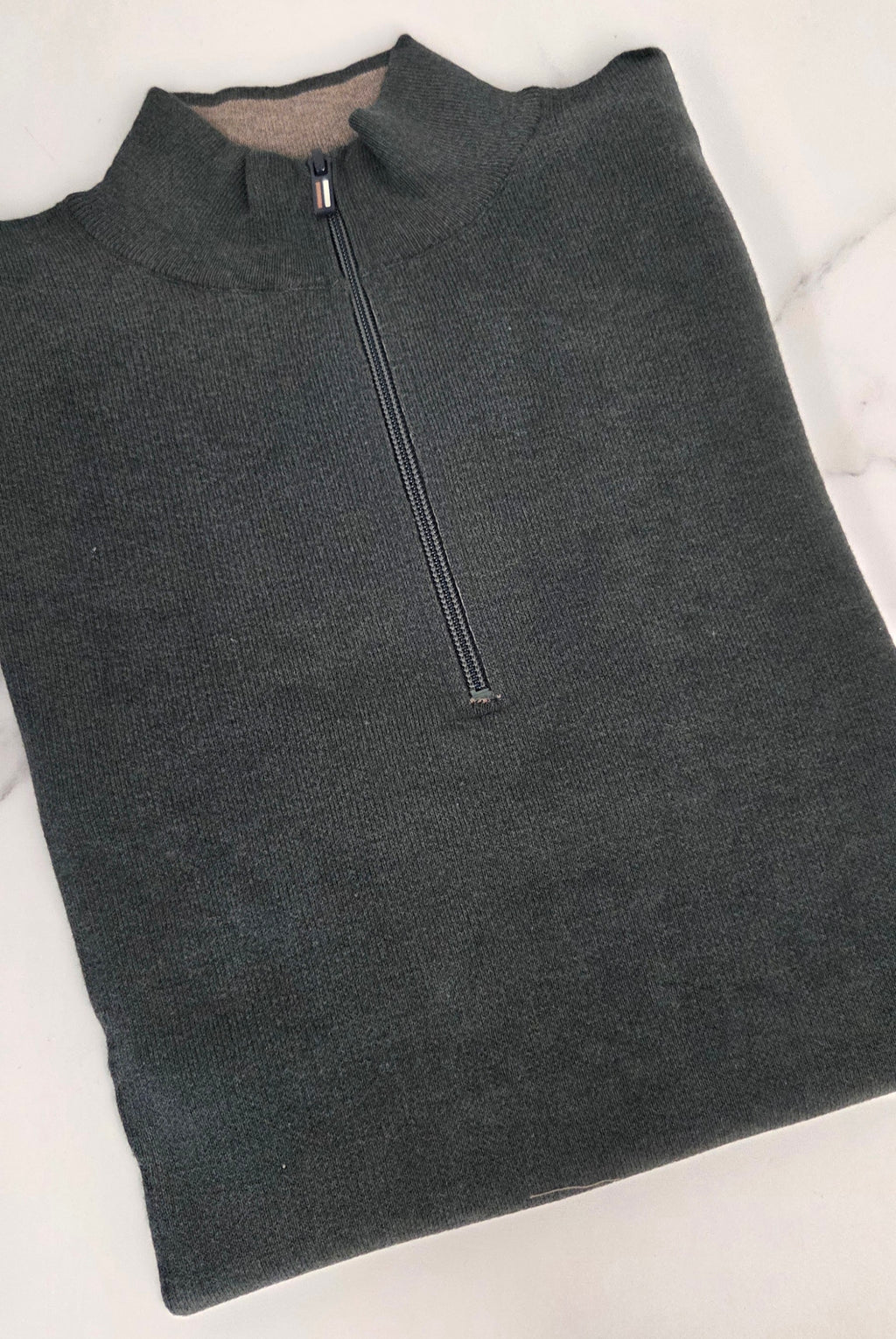 BAILEYS 1/2 ZIP KNITWEAR (628498/795) - GREEN