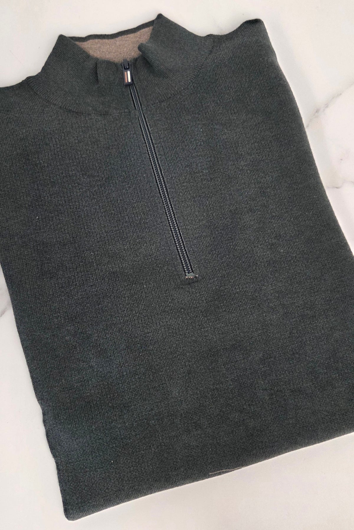 BAILEYS 1/2 ZIP KNITWEAR (628498/795) - GREEN