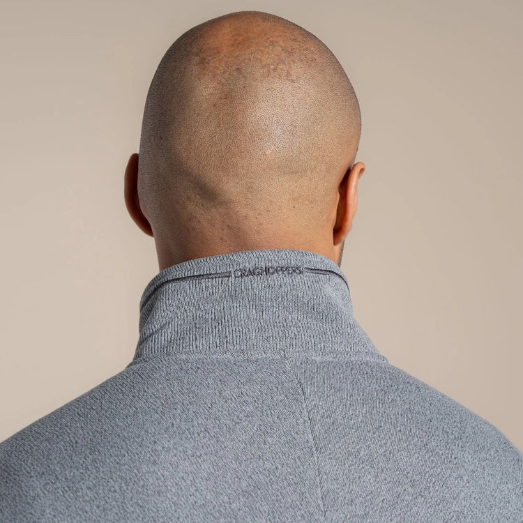 CRAGHOPPERS TORNEY 1/4 ZIP FLEECE - SILVER GREY
