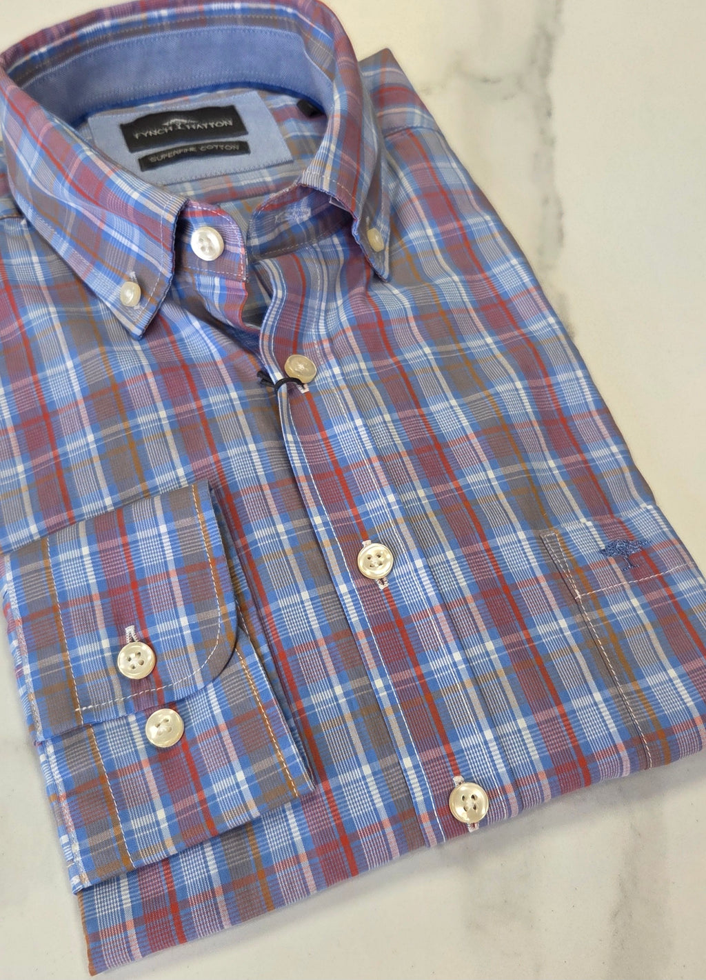 FYNCH HATTON L/S CHECK SHIRT - MULTI