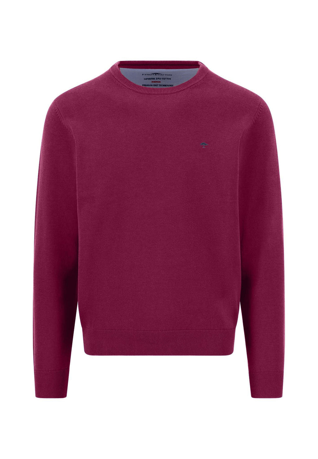 FYNCH HATTON O-NECK KNITWEAR  - WINE