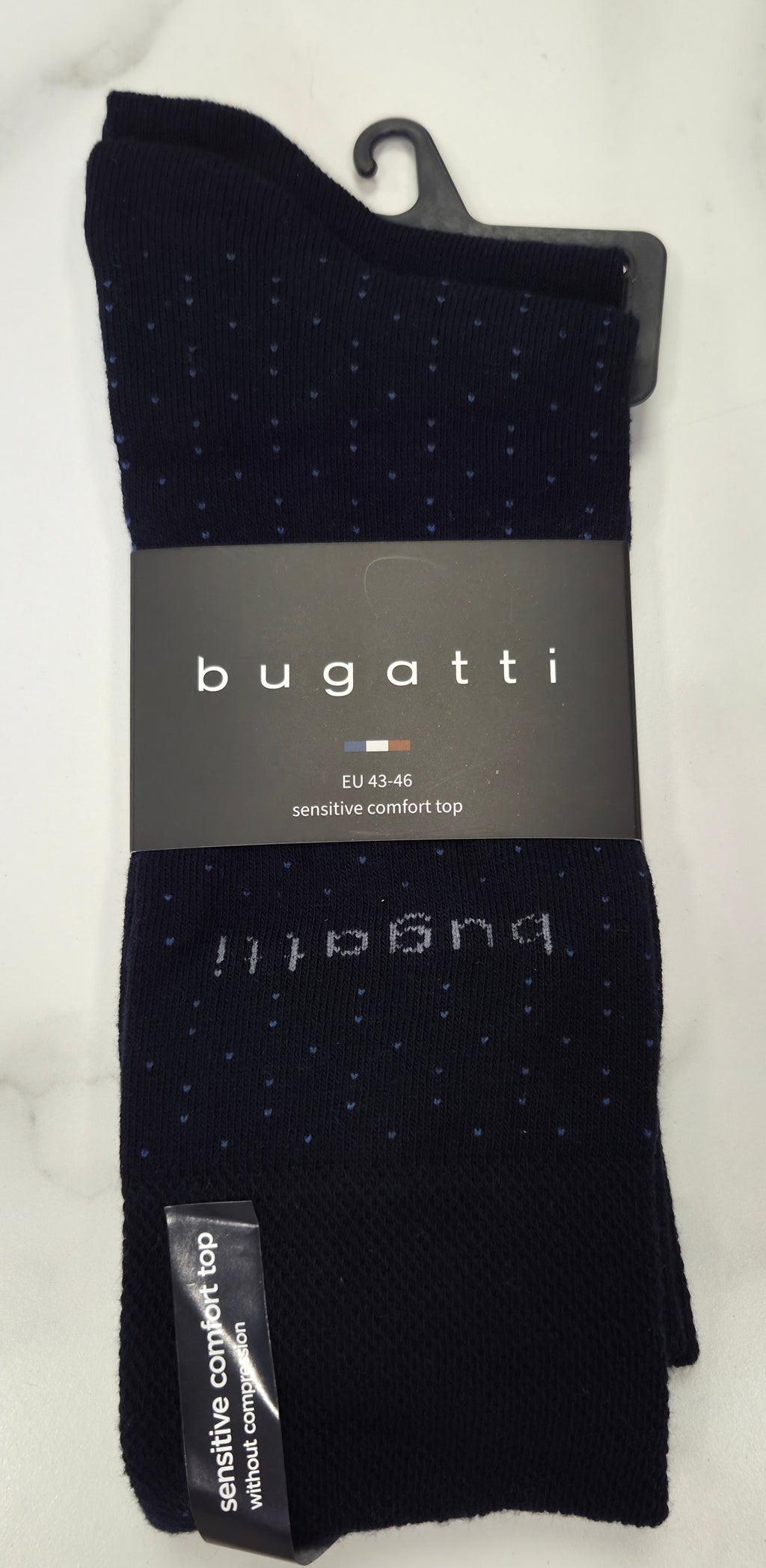 BUGATTI 2 PACK SOCK DOTS (6264) - NAVY
