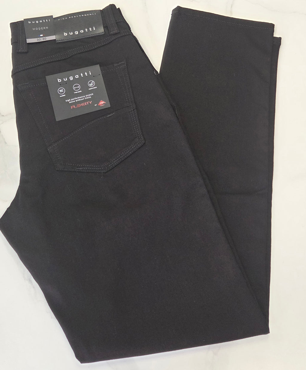 BUGATTI FLEXCITY STRETCH JEANS (3278D/96635/290) - BLACK