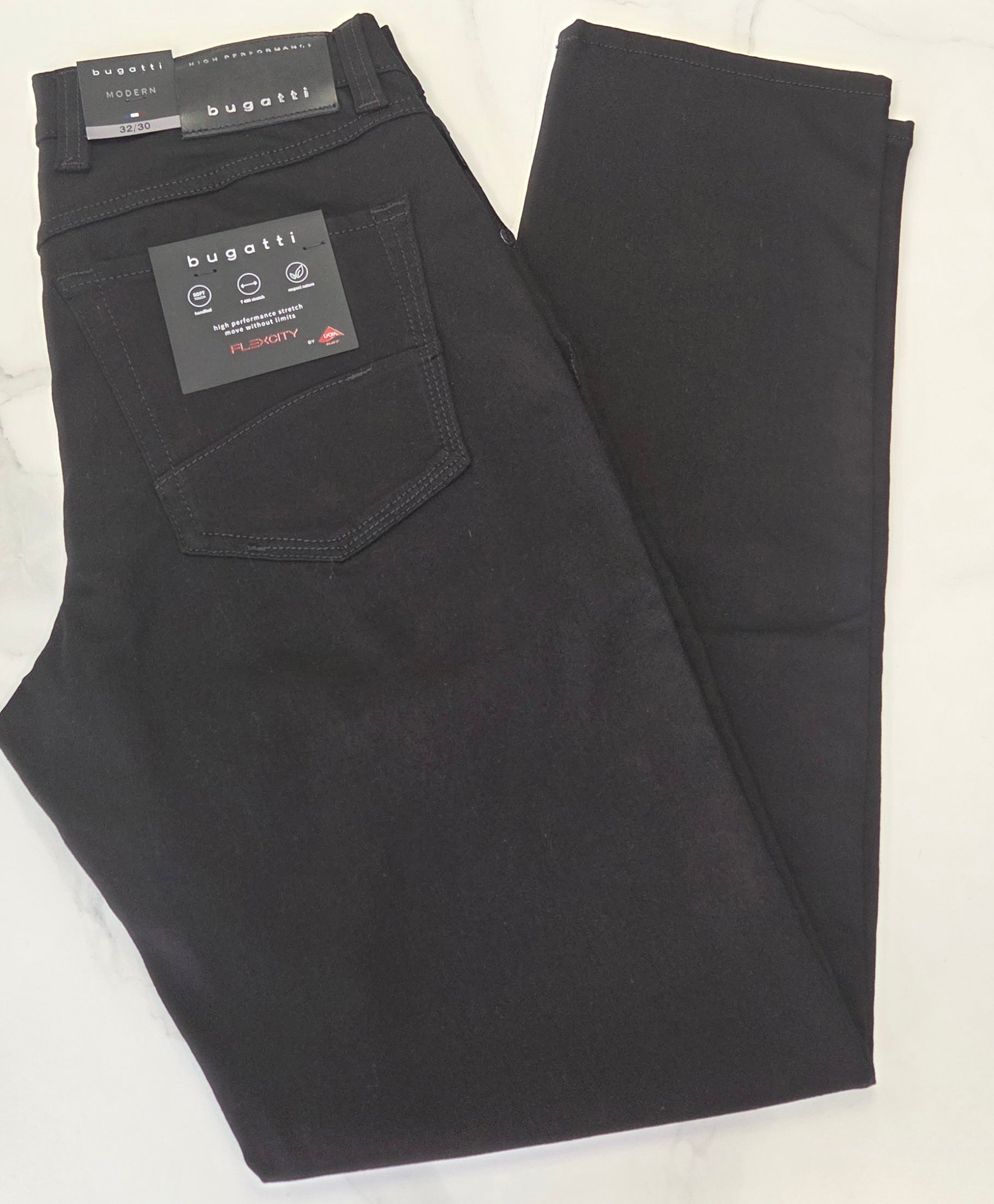 BUGATTI FLEXCITY STRETCH JEANS (3278D/96635/290) - BLACK