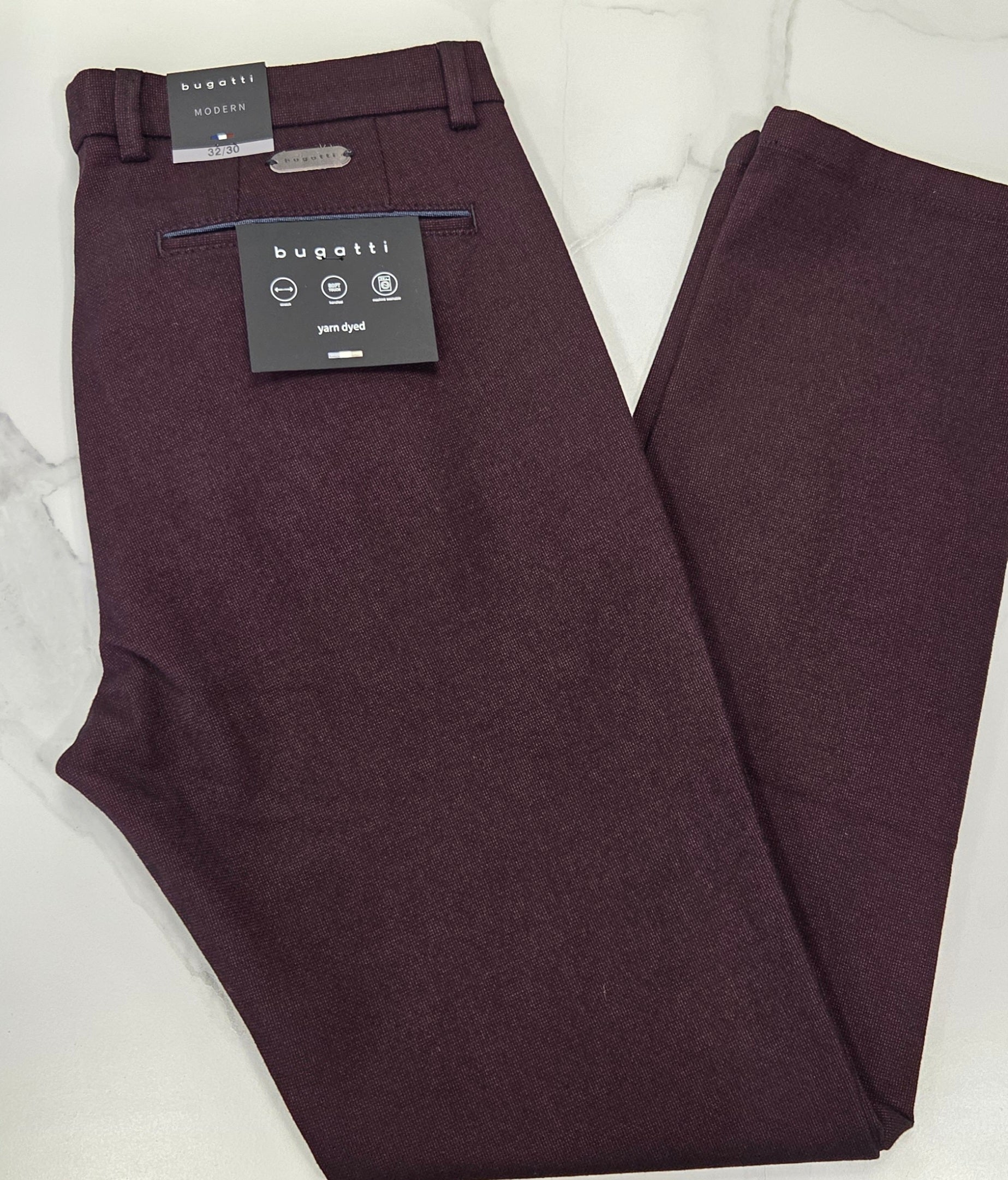 BUGATTI COMBI TROUSERS - WINE