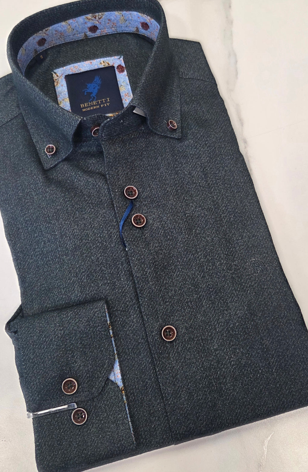 BENETTI MARTY L/S SHIRT - GREEN