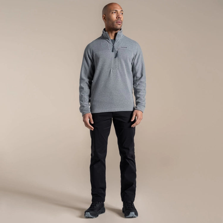CRAGHOPPERS TORNEY 1/4 ZIP FLEECE - SILVER GREY
