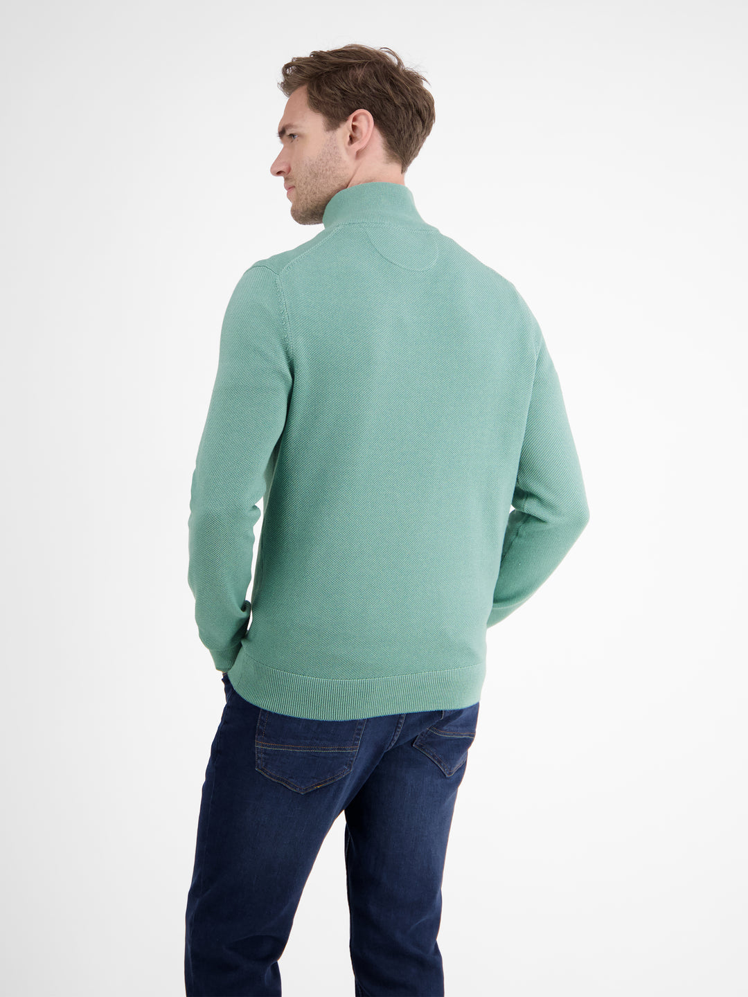 LERROS 1/4 ZIP KNITWEAR (2585413/429) - MINT