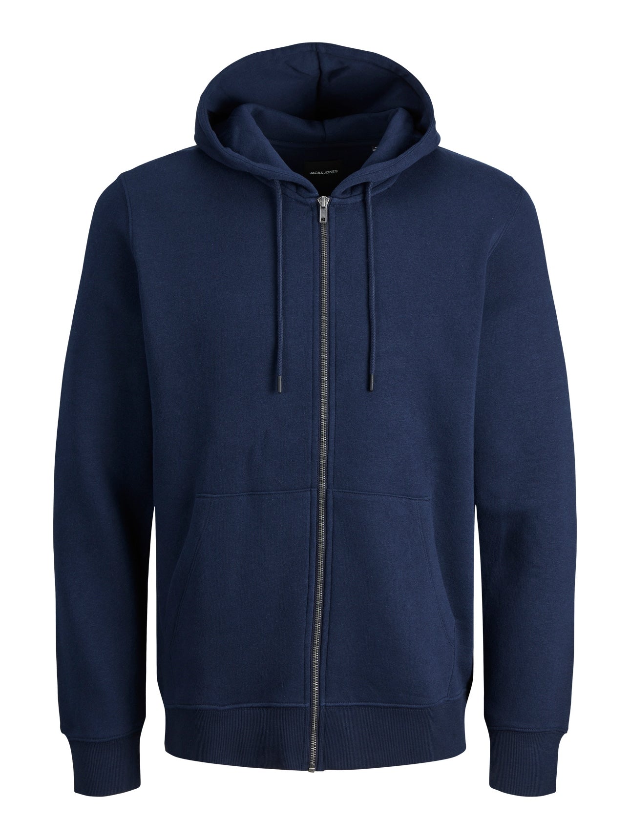 JACK & JONES ZIP HOODIE PLUS SIZE - NAVY