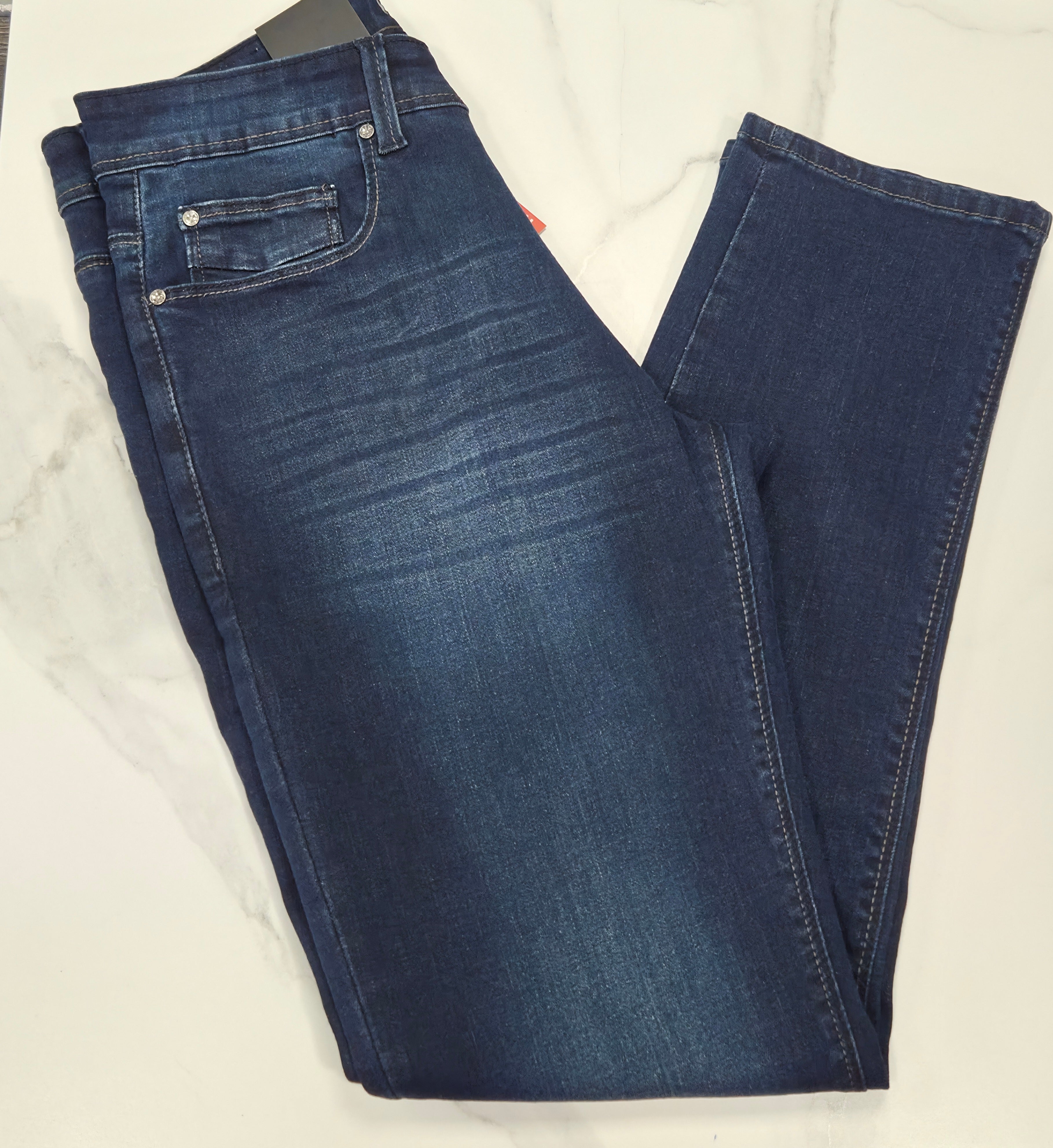 ENZO TAPERED STRETCH DENIM MJ53 - DARK WASH (DSW)