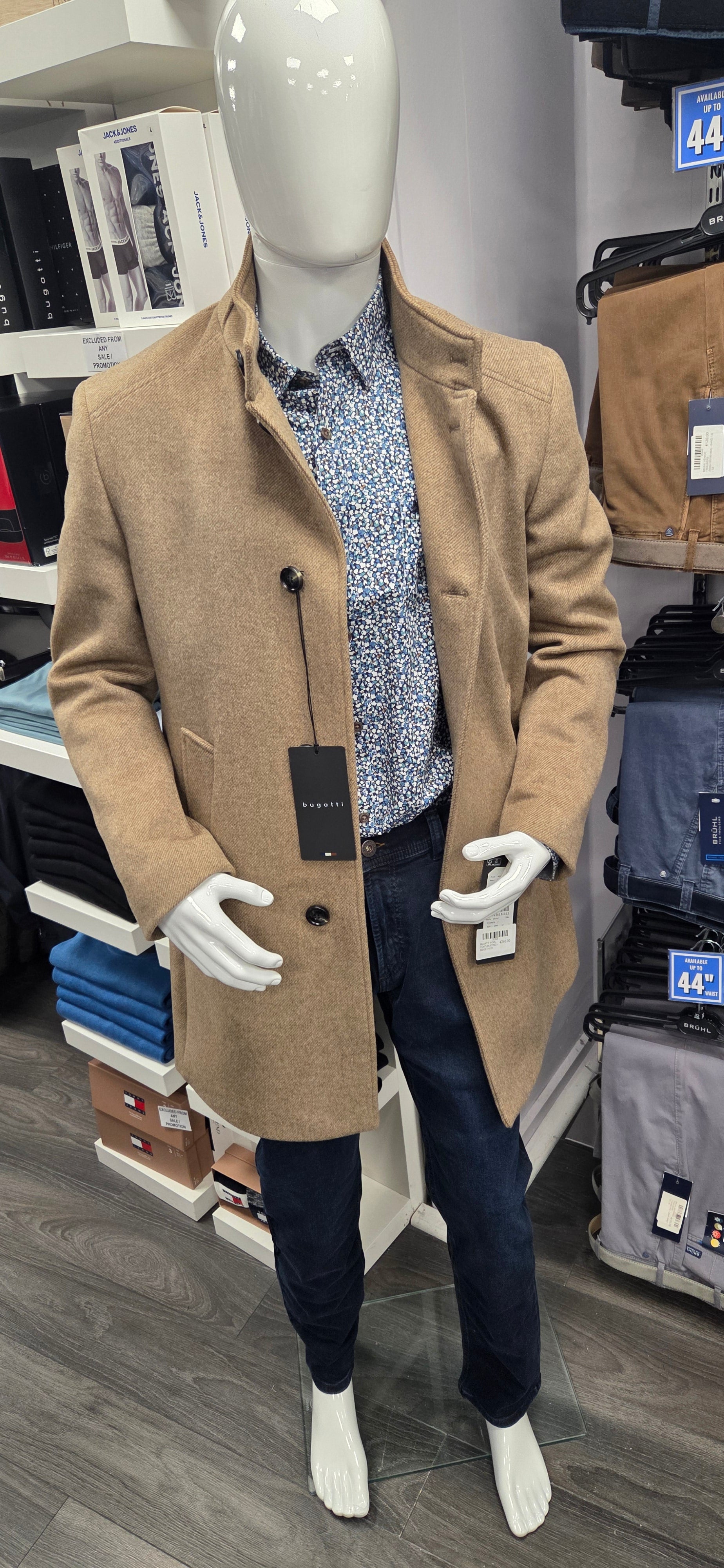 BUGATTI WOOL COAT- BEIGE