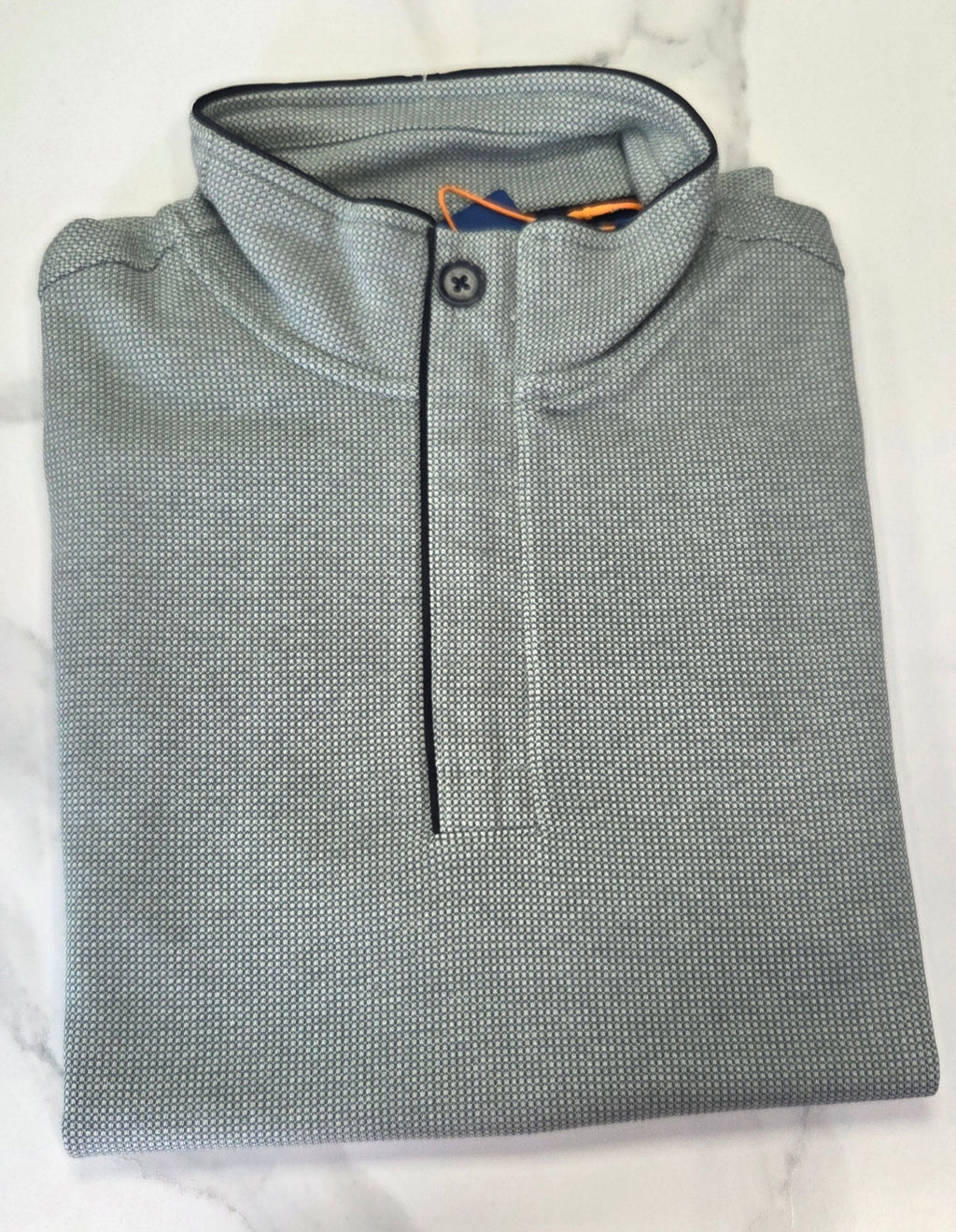 BAILEYS 1/4 BUTTON SWEATSHIRT (613147/71) - GREEN