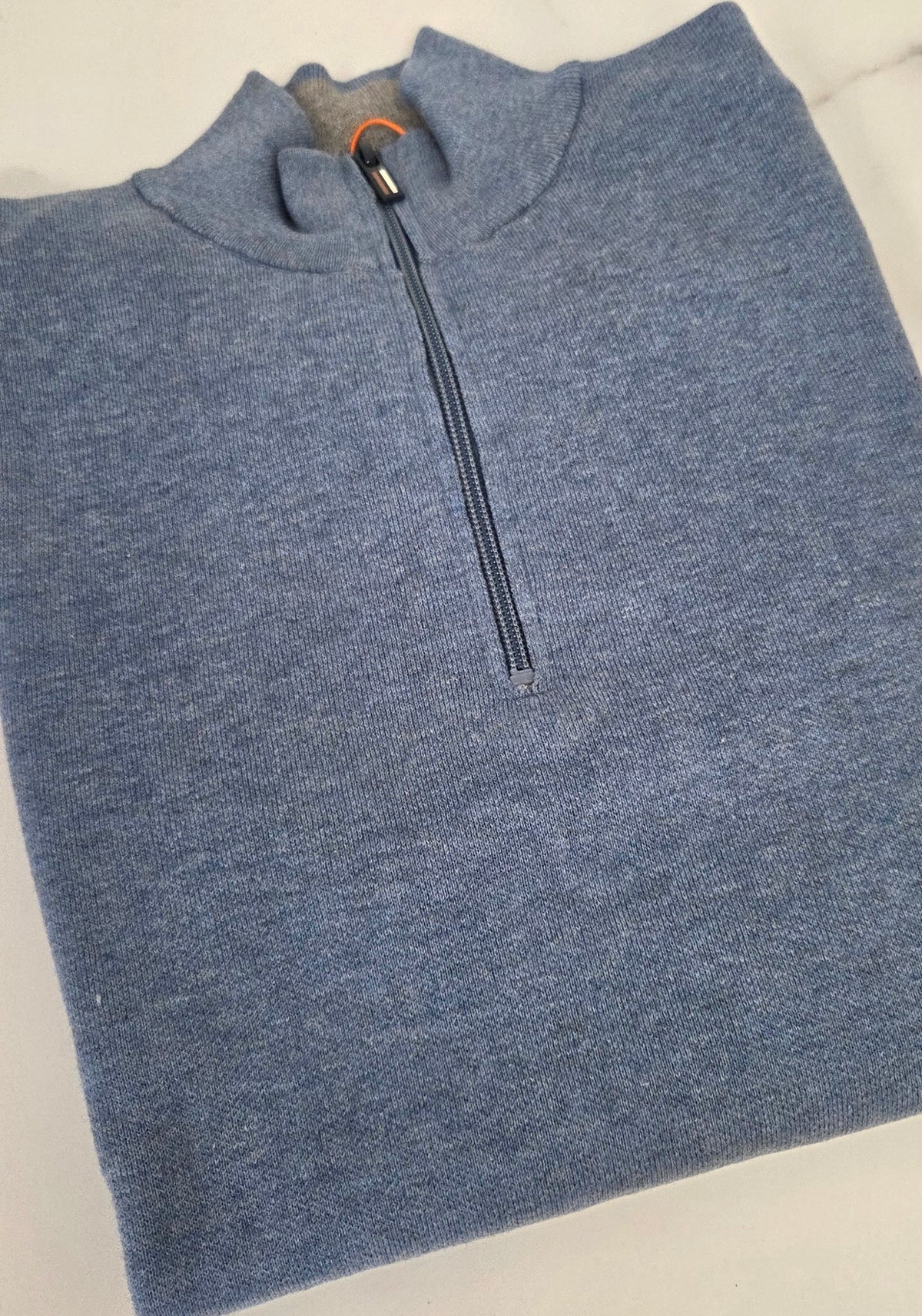 BAILEYS 1/2 ZIP KNITWEAR (628498/615) -BLUE