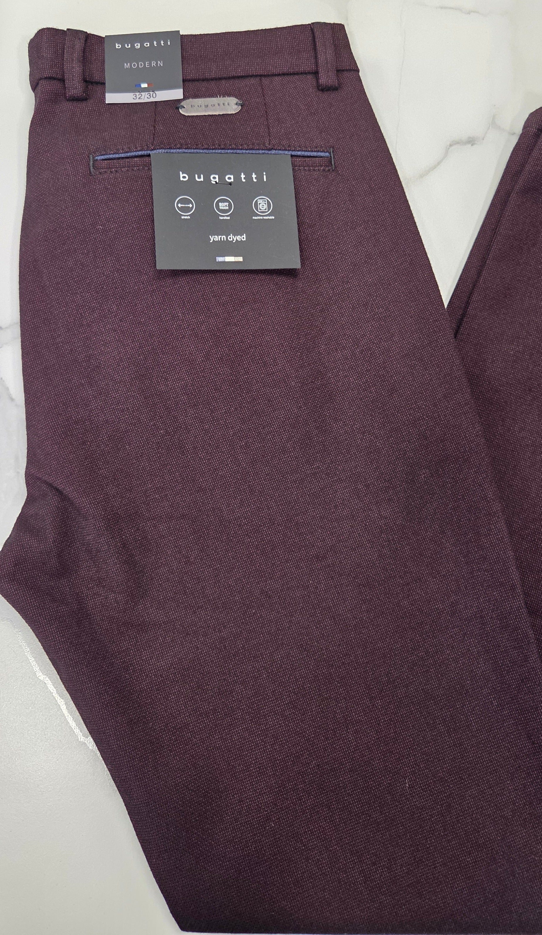 BUGATTI COMBI TROUSERS - WINE