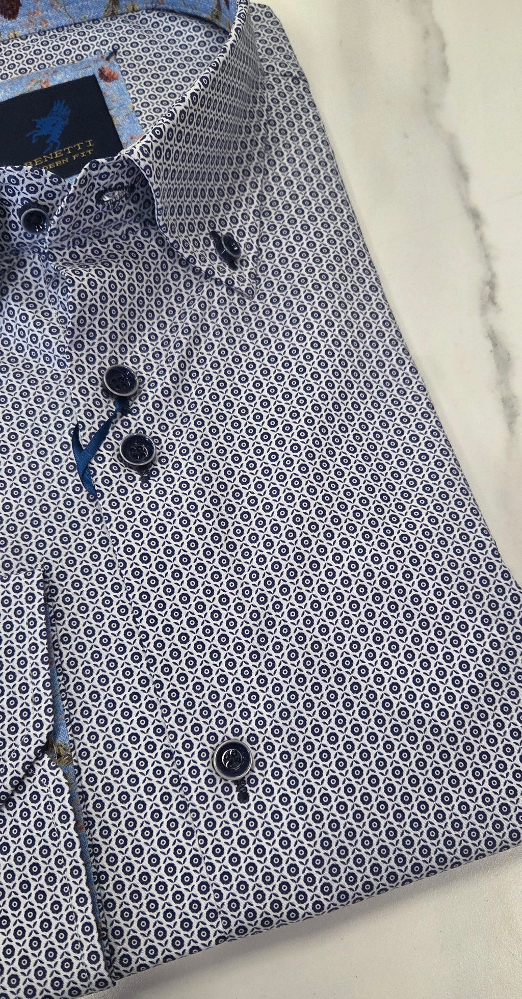 BENETTI CARLOS L/S SHIRT - BLUE