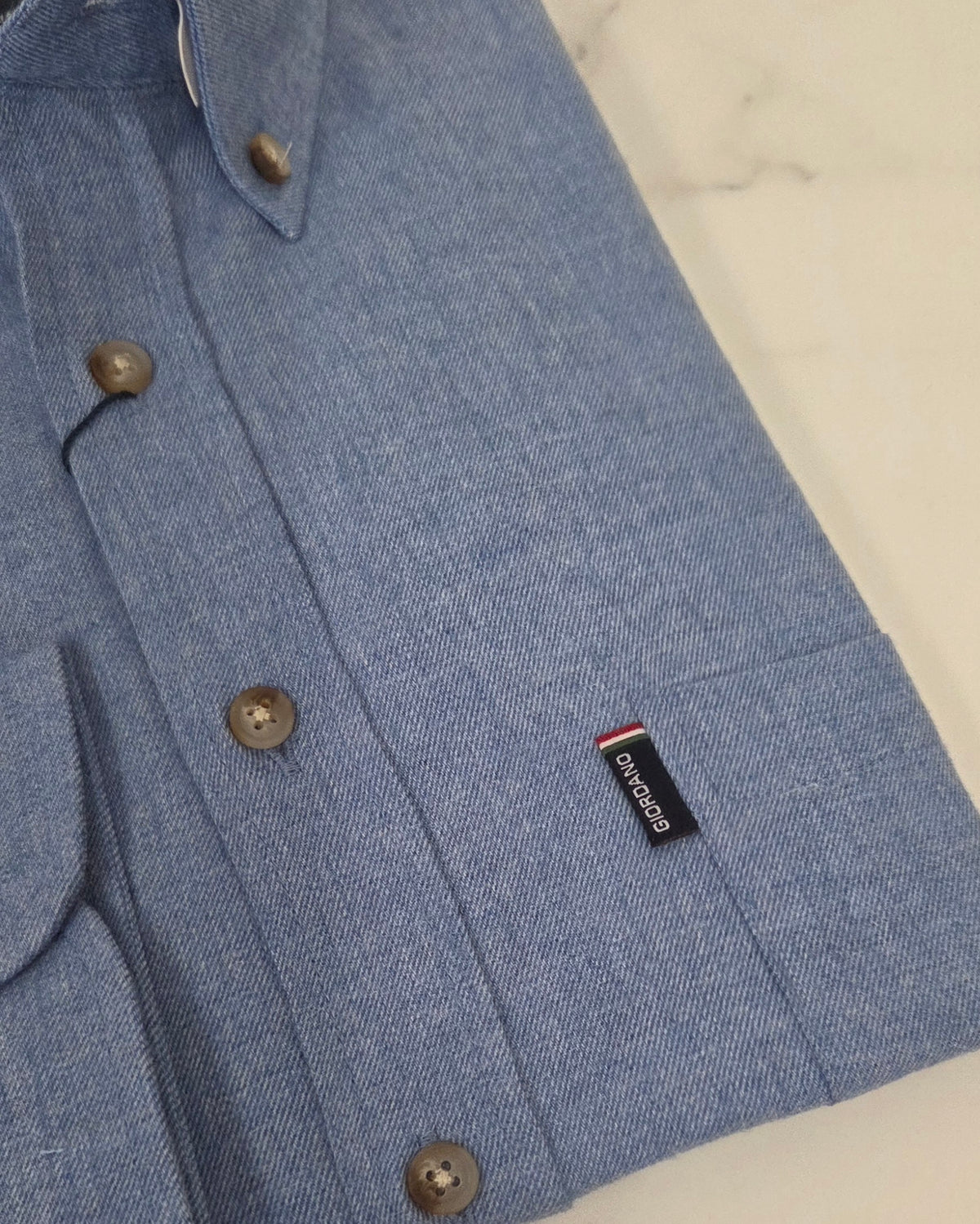 GIORDANO L/S SHIRT (627005/62) - BLUE