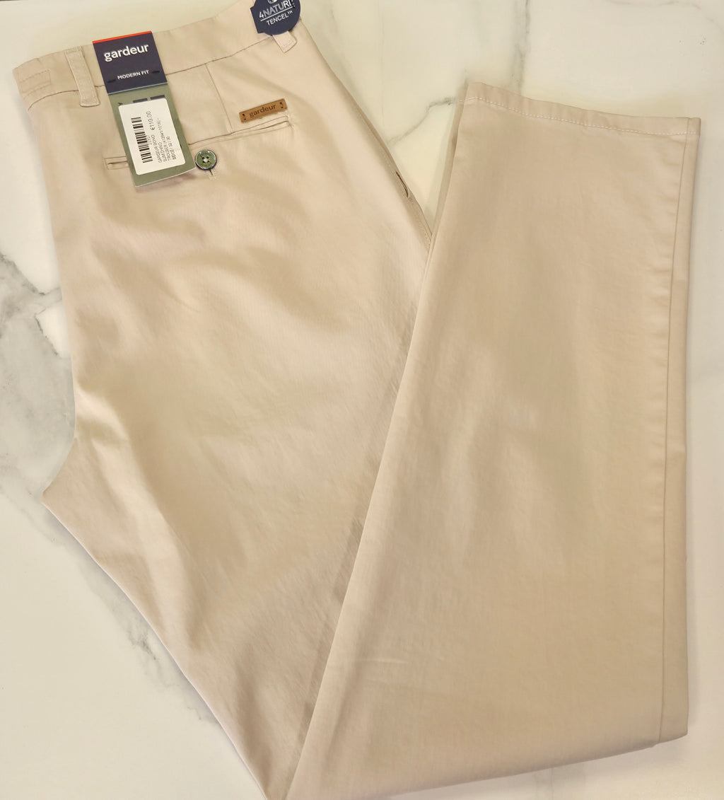 GARDEUR BONO SLIM CHINO TROUSER (412841/1016) - BEIGE