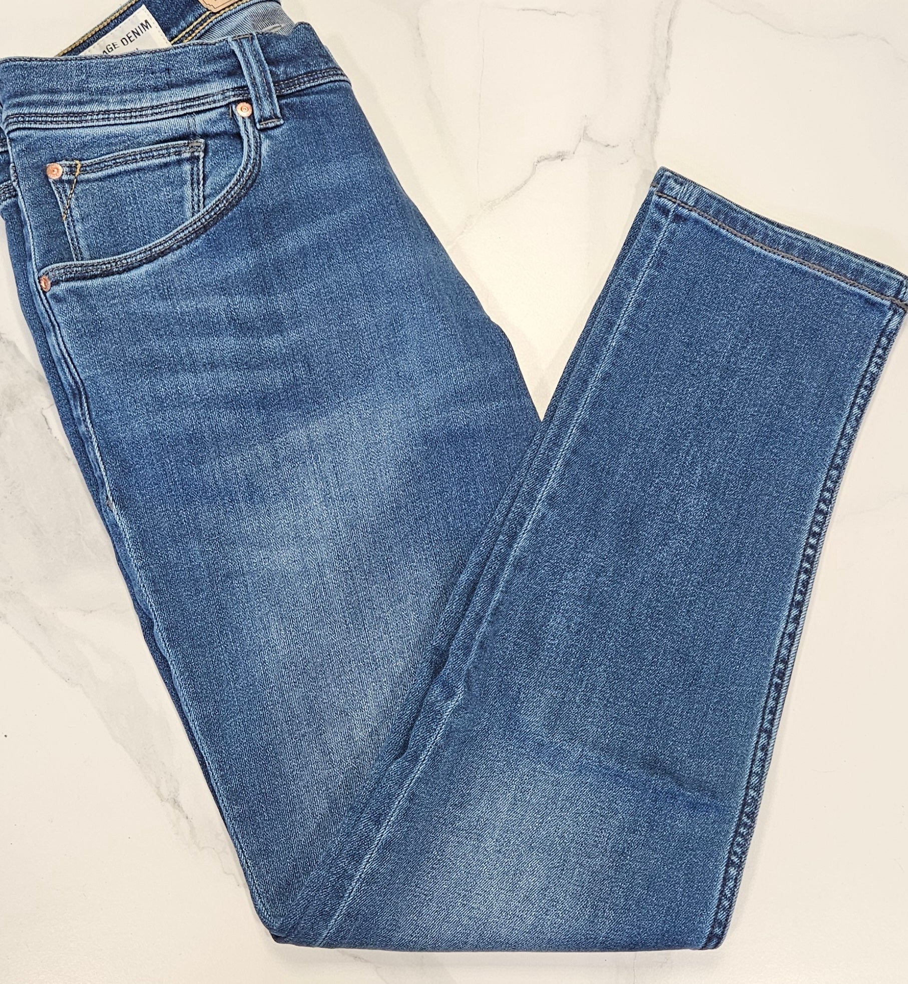 BUGATTI CANDIANI SOFT STETCH JEANS  - LIGHT WASH
