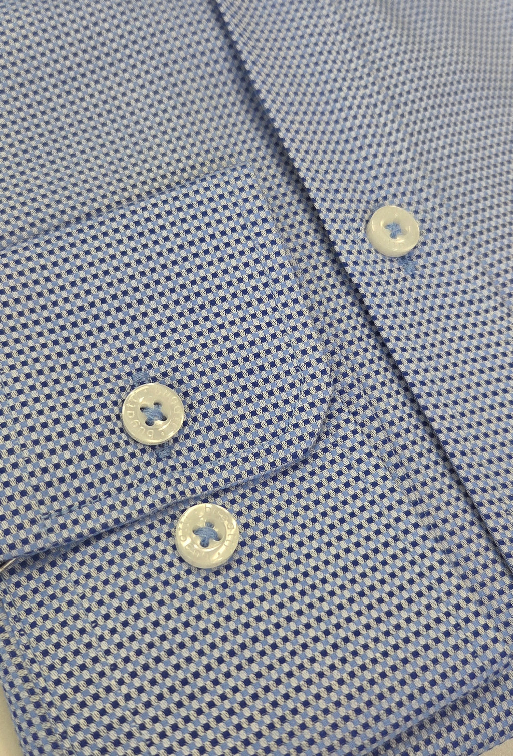 BUGATTI PATTERN L/S SHIRT (28714F/390) - BLUE MIX