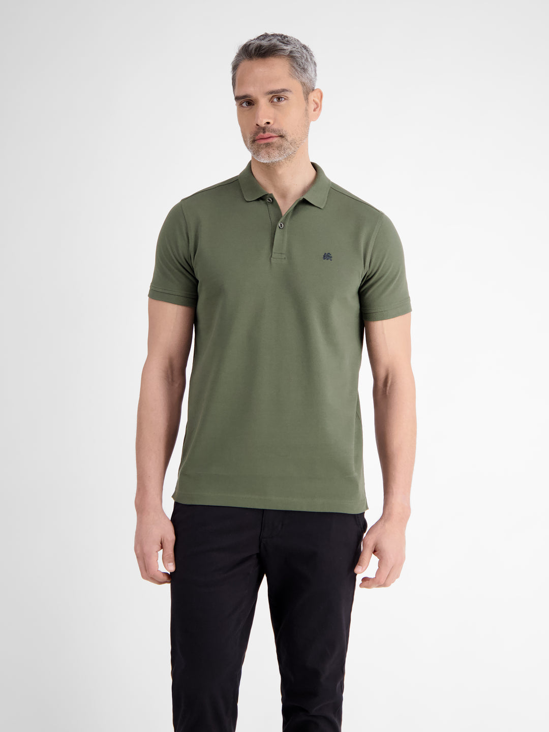LERROS PIQUE POLOSHIRT - OLIVE