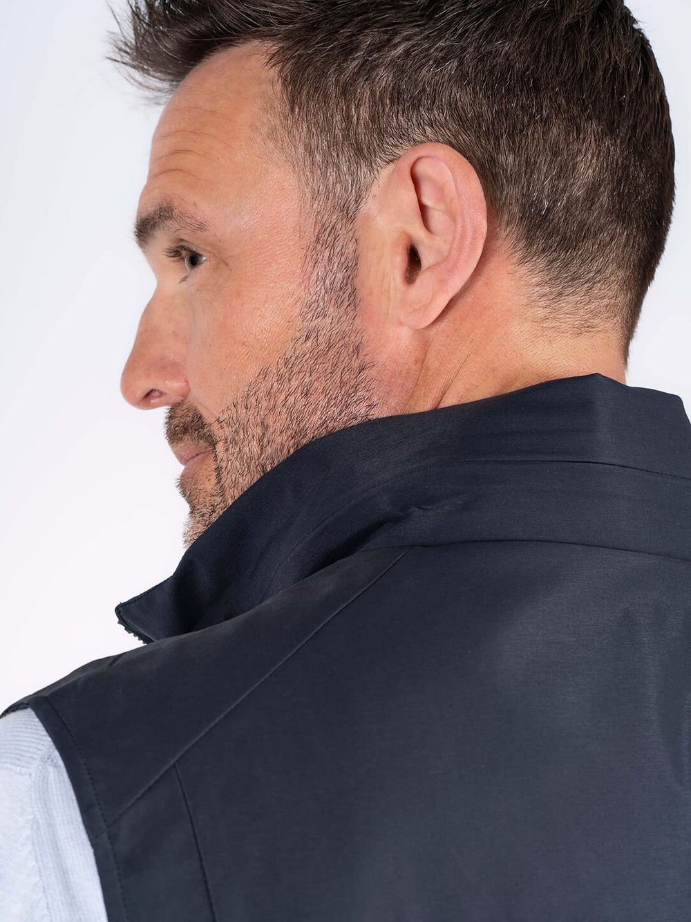 PRE END TRAVIS LIGHTWEIGHT SLEEVELESS JACKET - NAVY