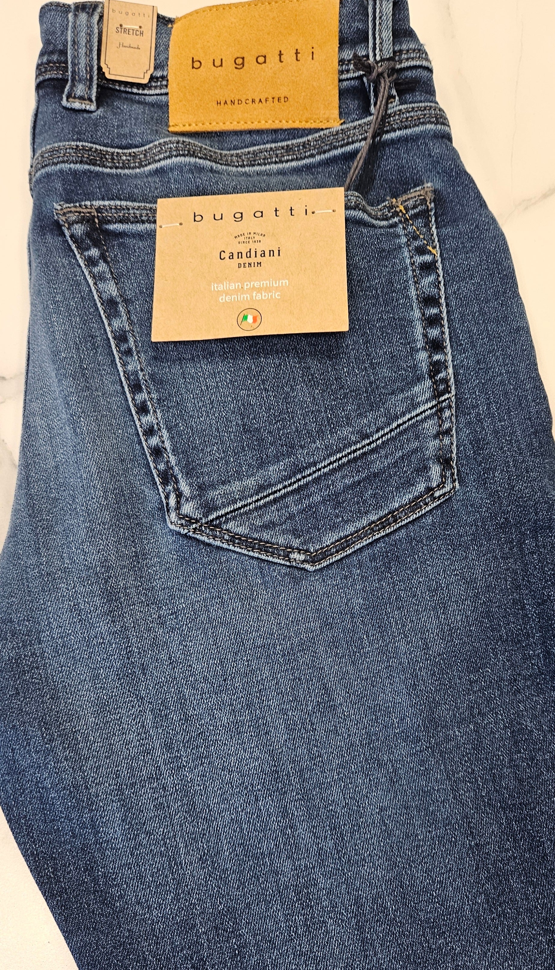 BUGATTI CANDIANI SOFT STETCH JEANS  - LIGHT WASH