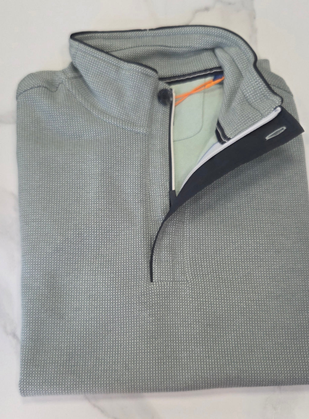 BAILEYS 1/4 BUTTON SWEATSHIRT (613147/71) - GREEN