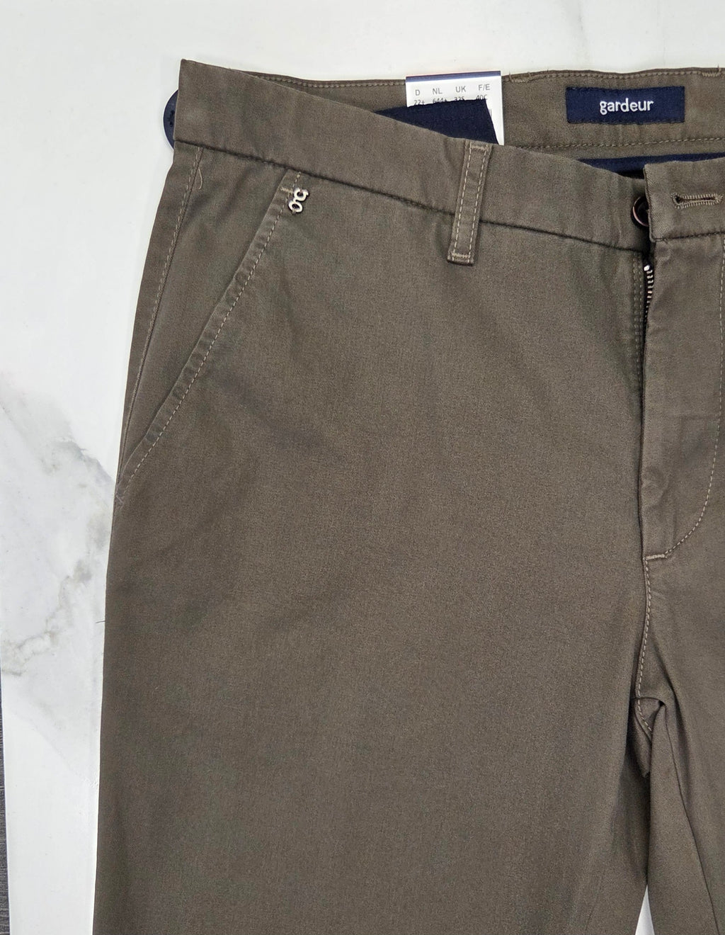 GARDEUR BONO SLIM CHINO TROUSER (418861/1023) - COFFEE