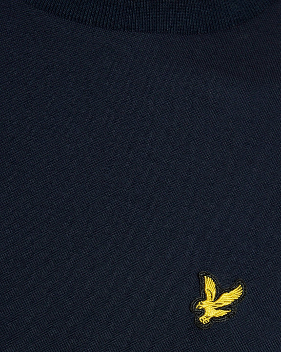 LYLE & SCOTT FINE TIPPED T-SHIRT - NAVY