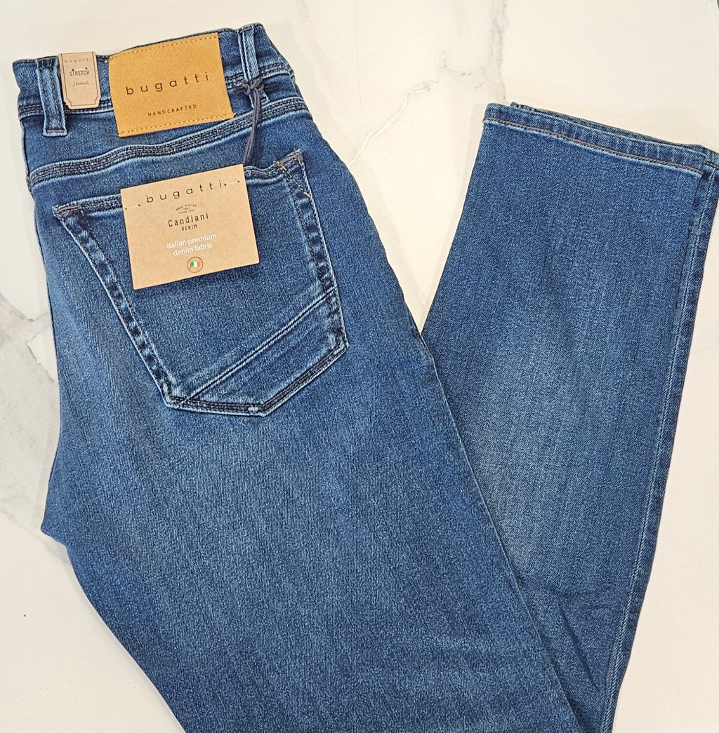 BUGATTI CANDIANI SOFT STETCH JEANS  - LIGHT WASH