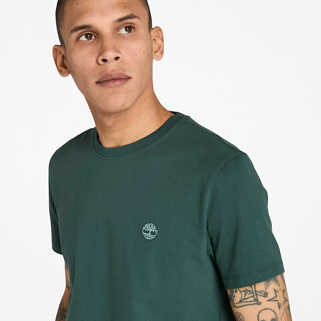 TIMBERLAND SMALL LOGO T-SHIRT  -EMERALD