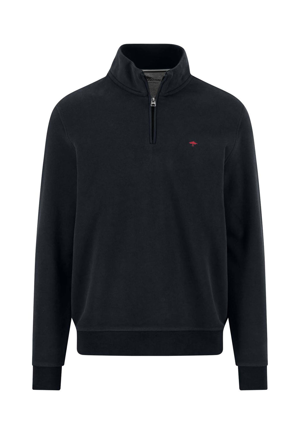 FYNCH HATTON 1/4 ZIP SWEATSHIRT - NAVY