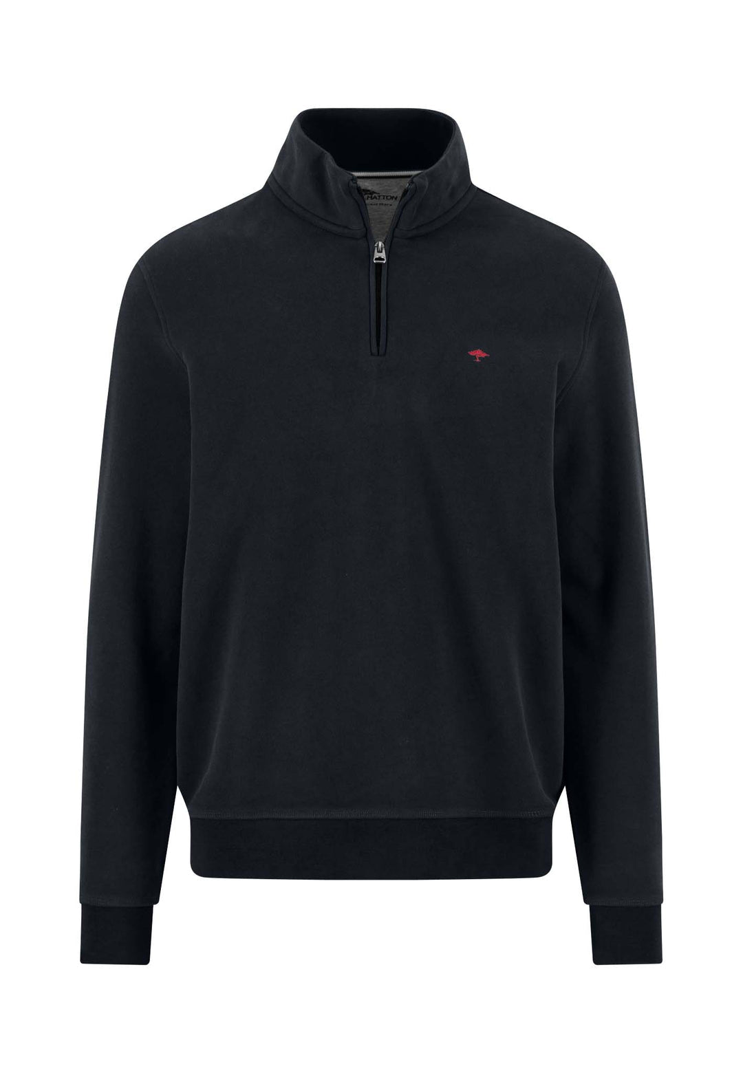 FYNCH HATTON 1/4 ZIP SWEATSHIRT - NAVY
