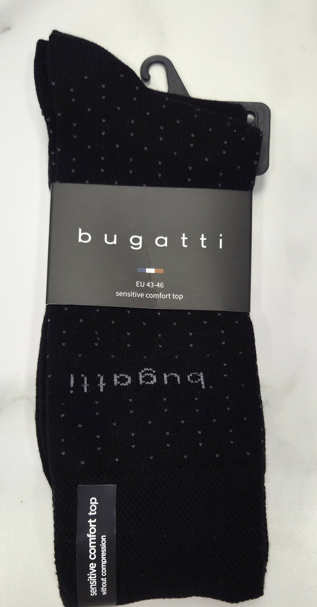 BUGATTI 2 PACK SOCKS DOTS (6264) - BLACK