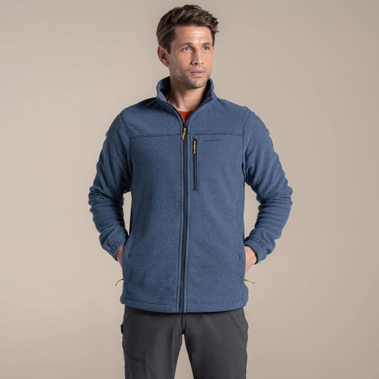 CRAGHOPPERS SOUTHER FULL ZIP FLEECE - NAVY BLUE