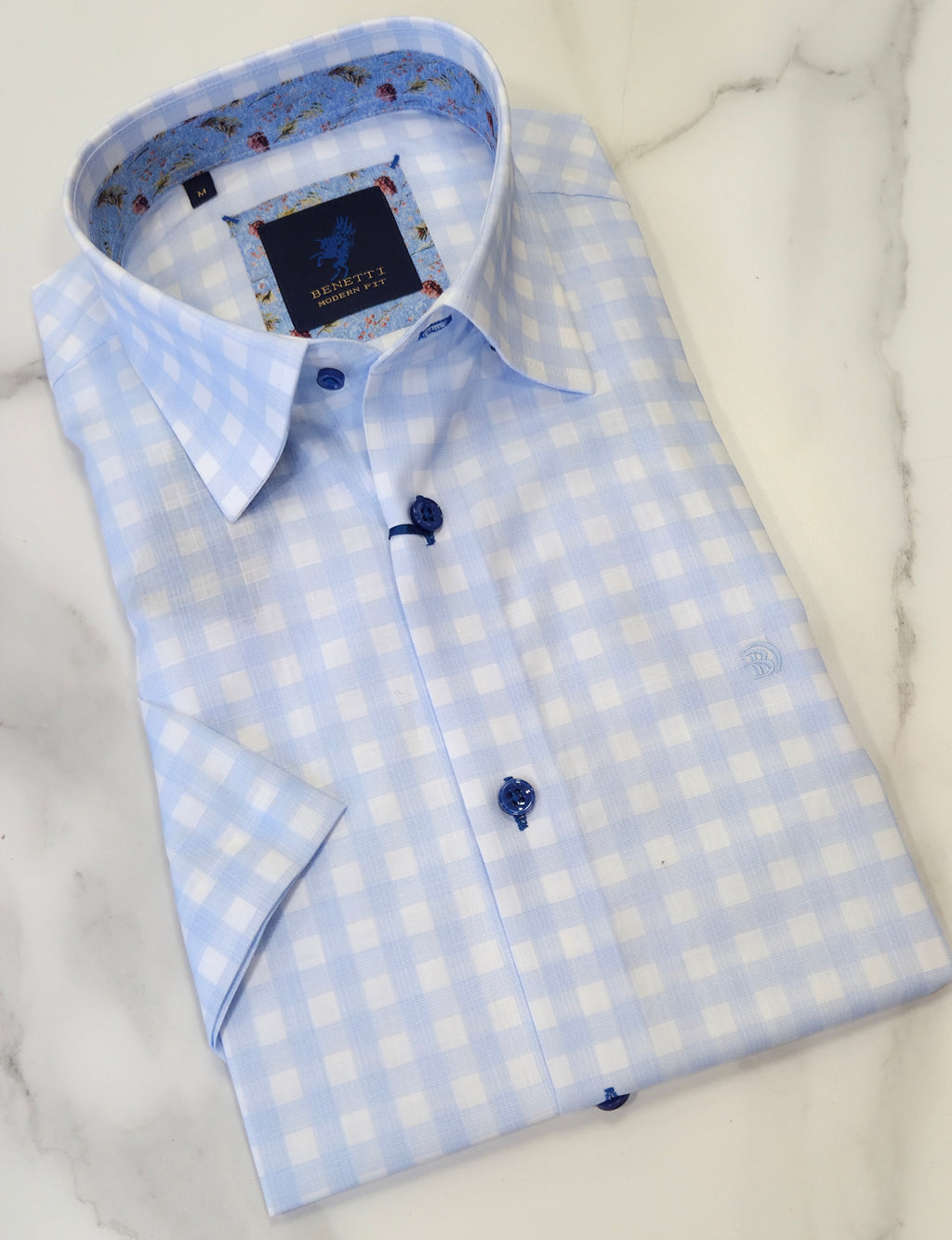 BENETTI LUSO S/S SHIRT - SKY BLUE