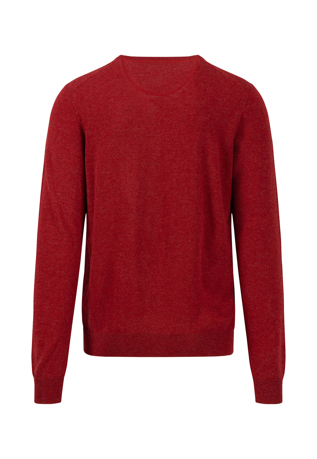 FYNCH HATTON SUPERFINE V-NECK KNITWEAR - RED