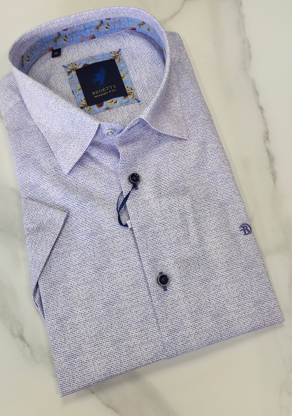 BENETTI KYLE S/S SHIRT - BLUE