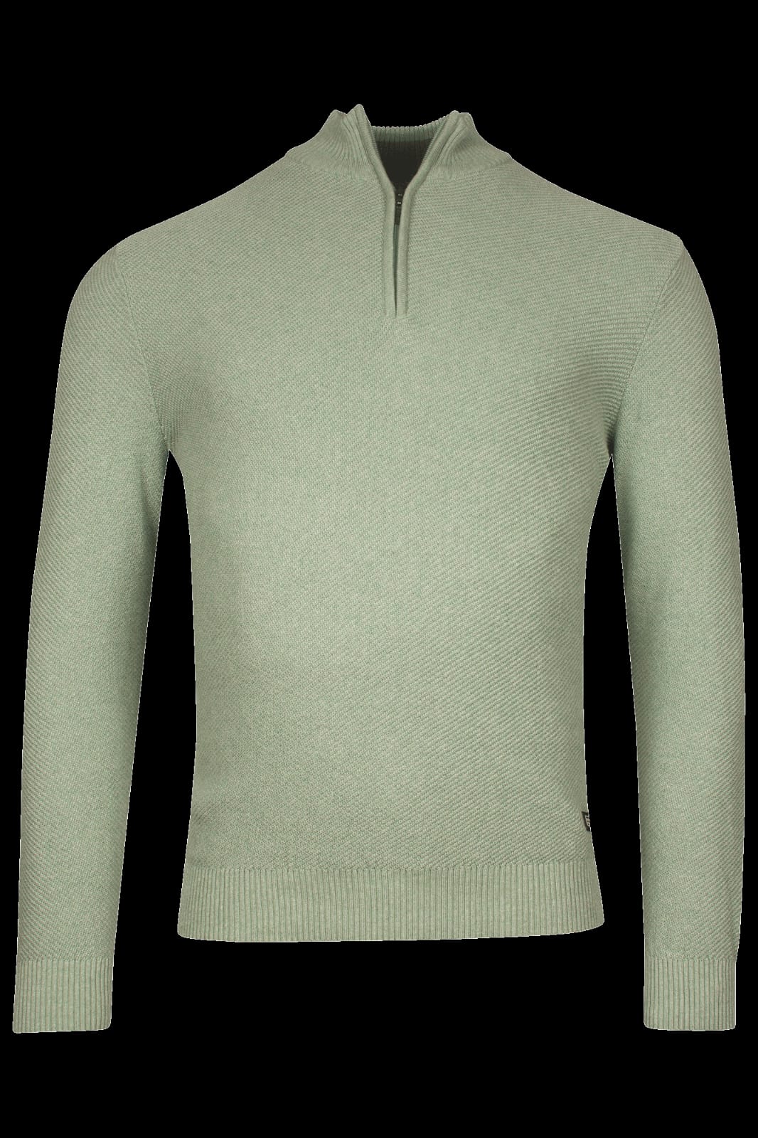 BAILEYS TEXTURED 1/4 ZIP KNITWEAR (518462/725) - GREEN