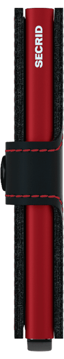 SECRID MINIWALLET MATTE - BLACK/RED