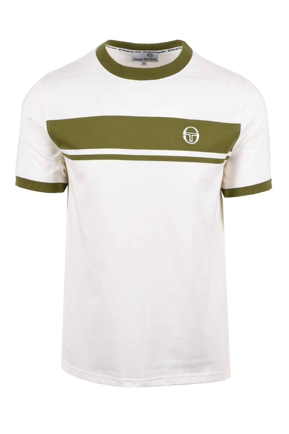 SERGIO TACCHINI MASTER T-SHIRT  - CREAM/KHAKI
