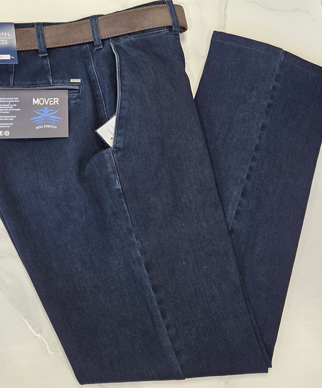BRUHL VENICE MOVER  DENIM TROUSER (1098-191310-092/934) - DARK DENIM