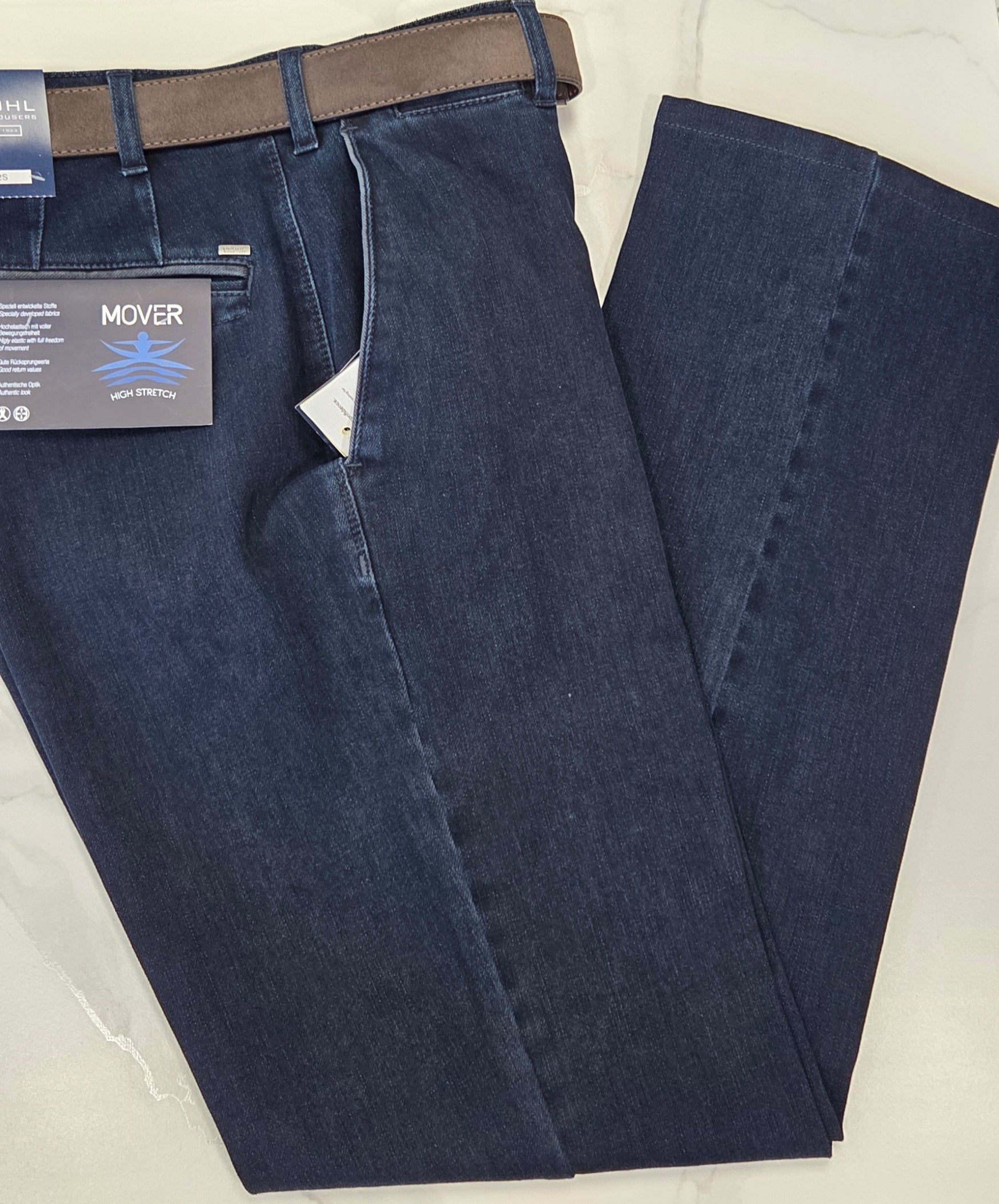 BRUHL VENICE MOVER  DENIM TROUSER (1098-191310-092/934) - DARK DENIM