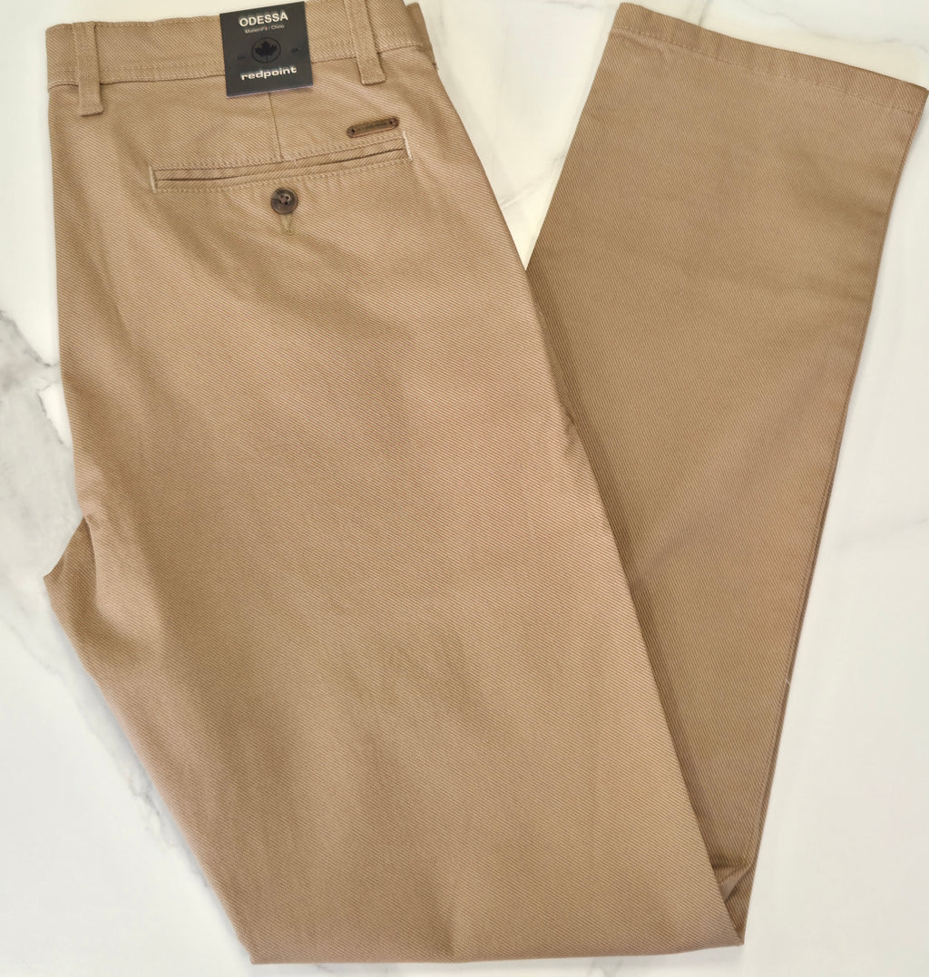 REDPOINT ODESSA RELAXED FIT CHINO  - BEIGE