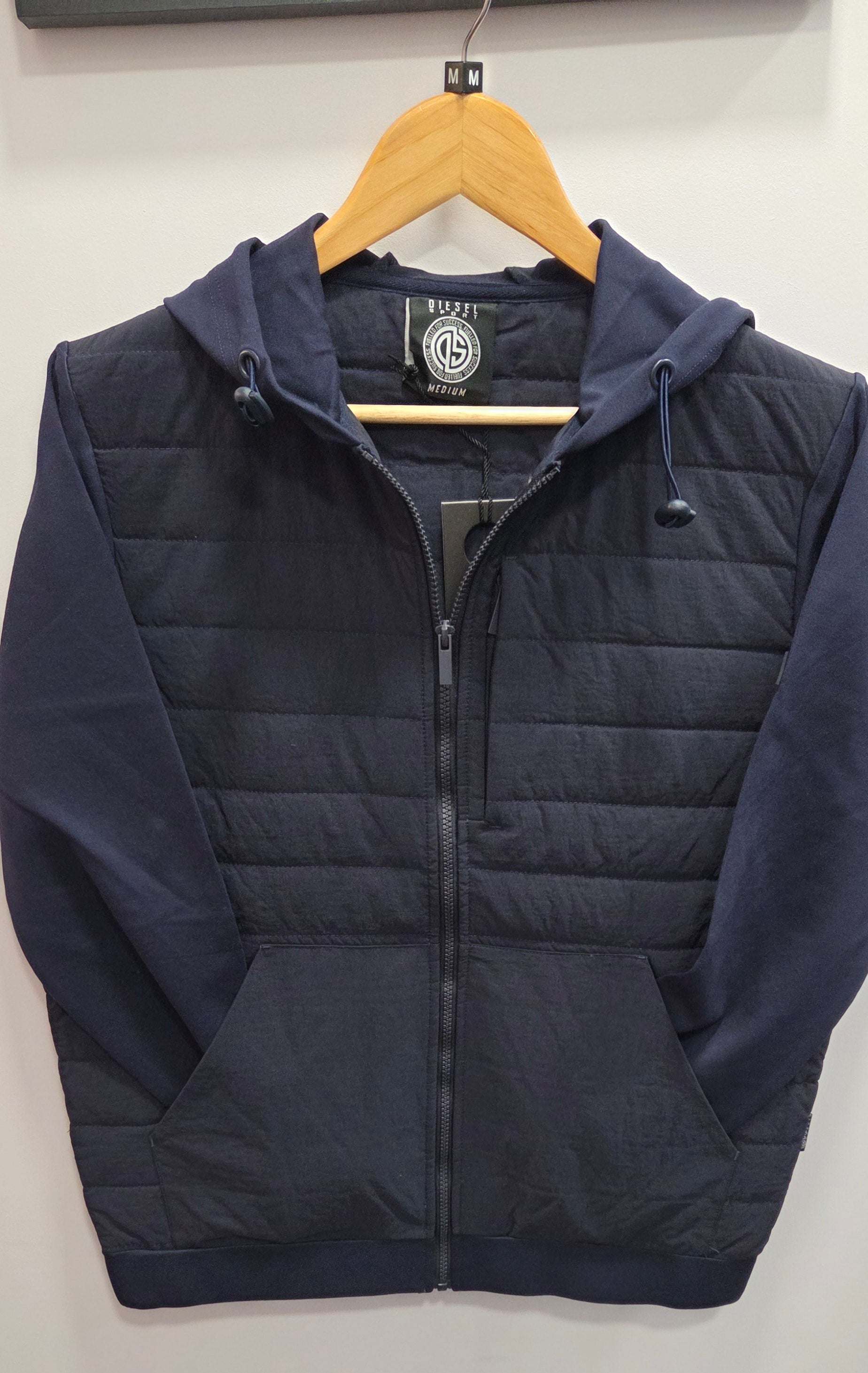 DIESEL ASHER HYBRID ZIP - NAVY