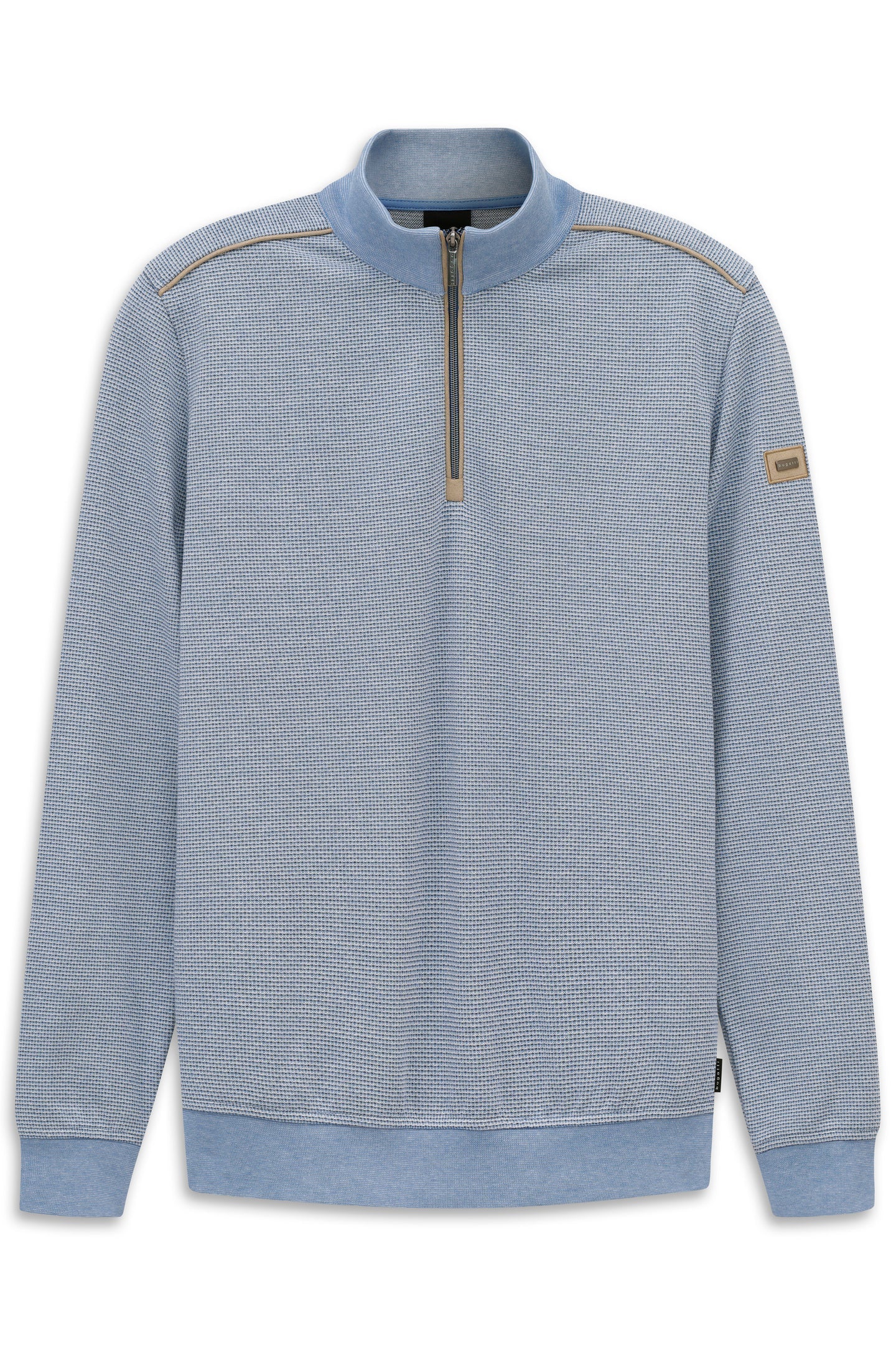 BUGATTI 1/4 ZIP SWEATSHIRT (15141E/320) - BABY BLUE